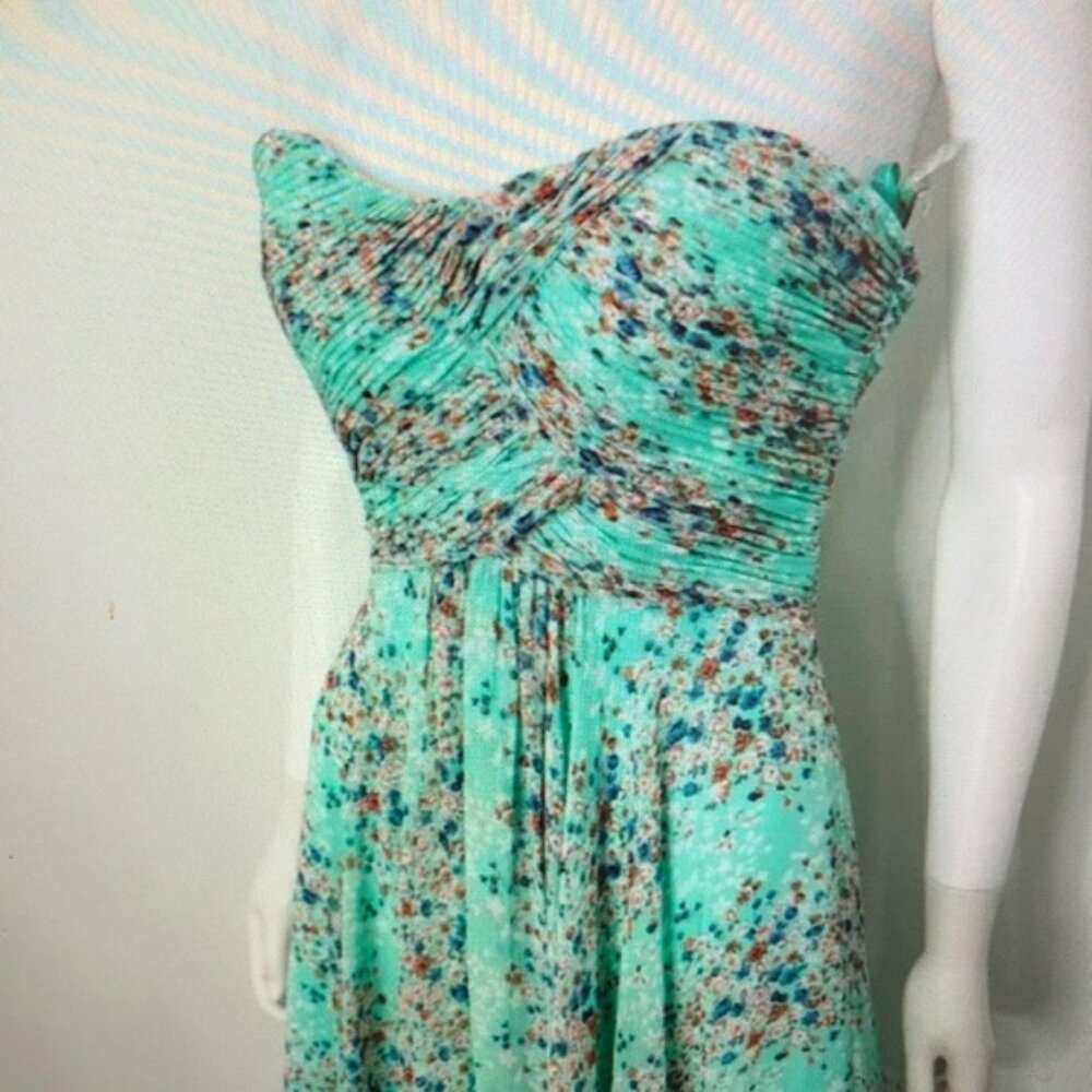 Floral Strapless Dress